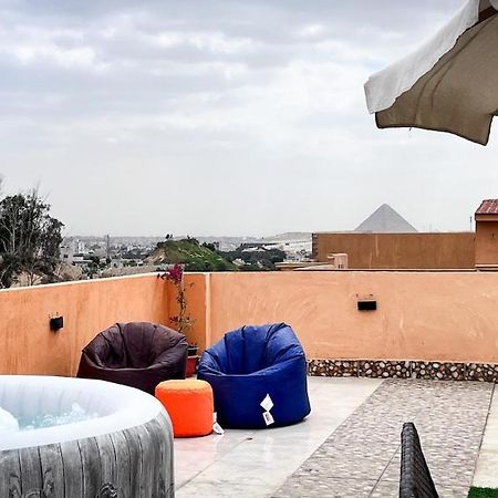 Boho Getaway With Pyramids View & Jacuzzi Daire Giza Dış mekan fotoğraf