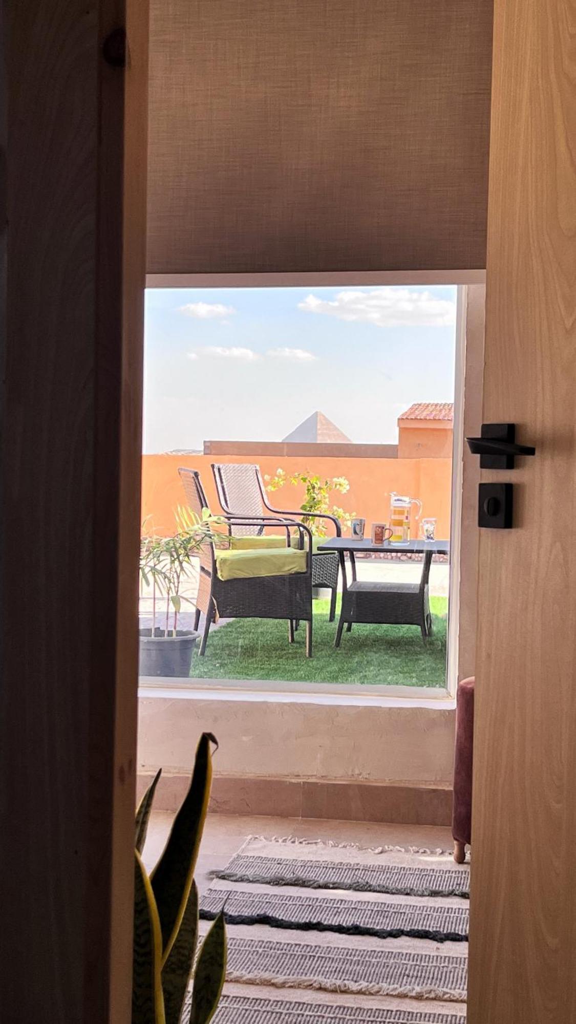 Boho Getaway With Pyramids View & Jacuzzi Daire Giza Dış mekan fotoğraf